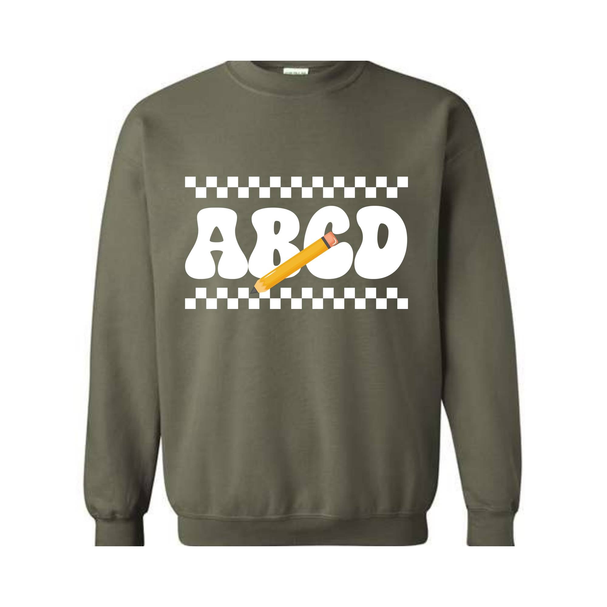 ABCD Teacher Sweatshirt, Kindergarten Teacher Sweatshirt, Teacher Gift Sweater, Teacher Squad Gift Sweatshirt, Teacher