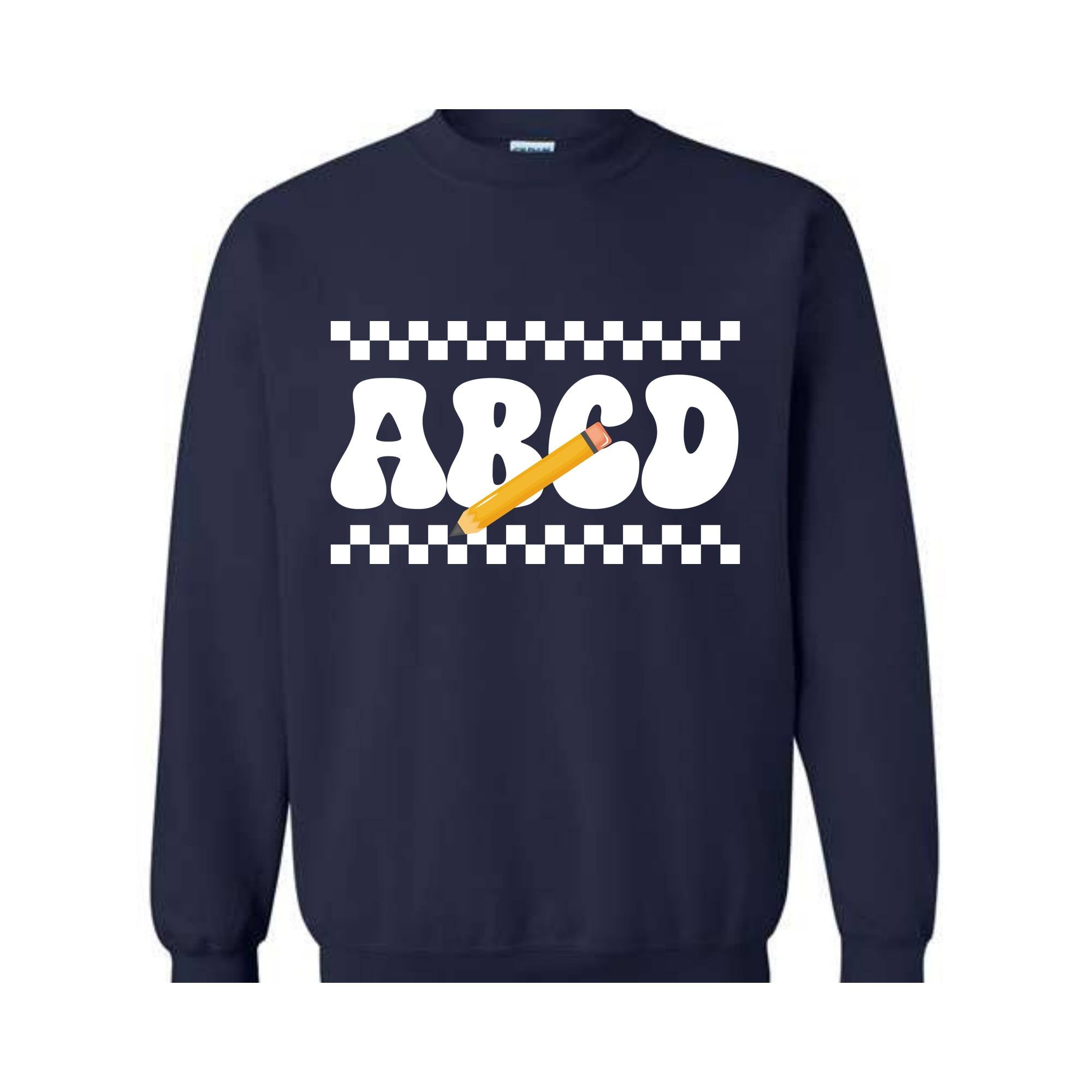 ABCD Teacher Sweatshirt, Kindergarten Teacher Sweatshirt, Teacher Gift Sweater, Teacher Squad Gift Sweatshirt, Teacher