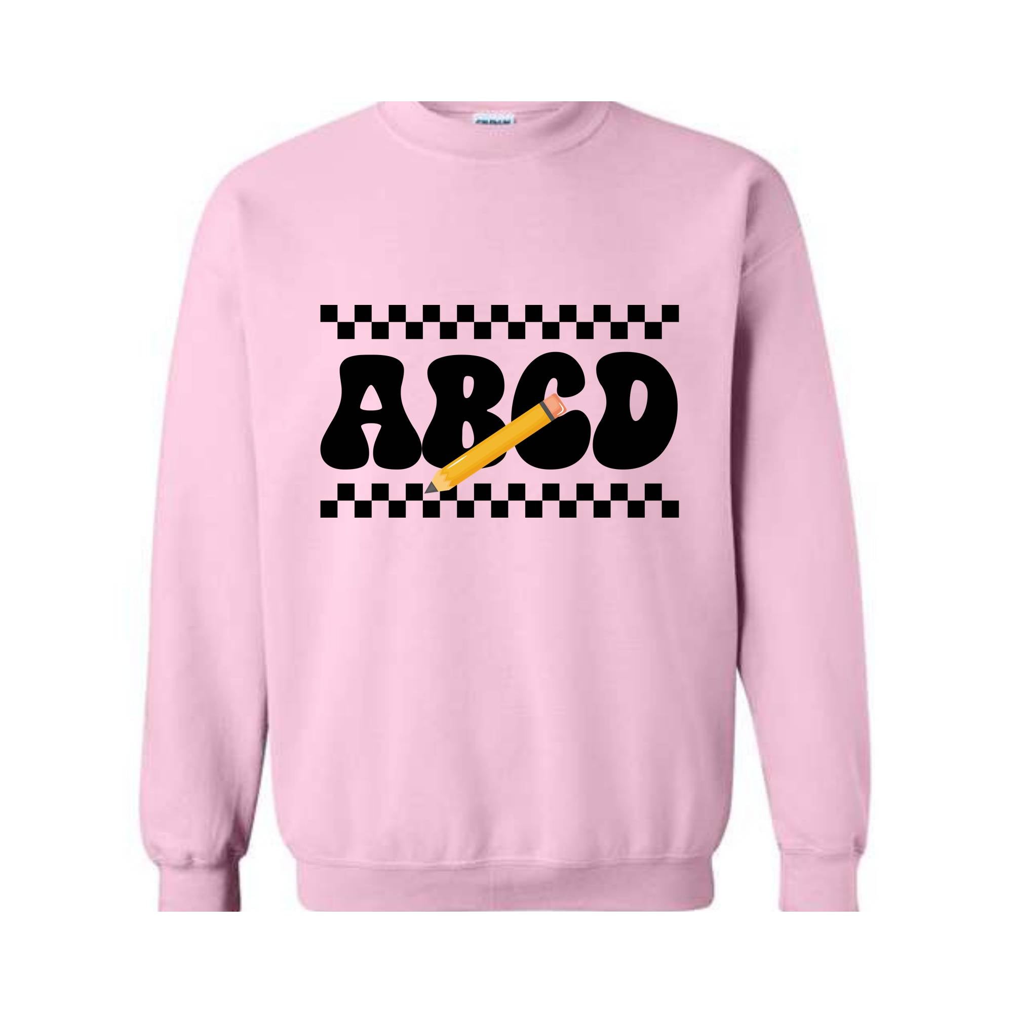ABCD Teacher Sweatshirt, Kindergarten Teacher Sweatshirt, Teacher Gift Sweater, Teacher Squad Gift Sweatshirt, Teacher