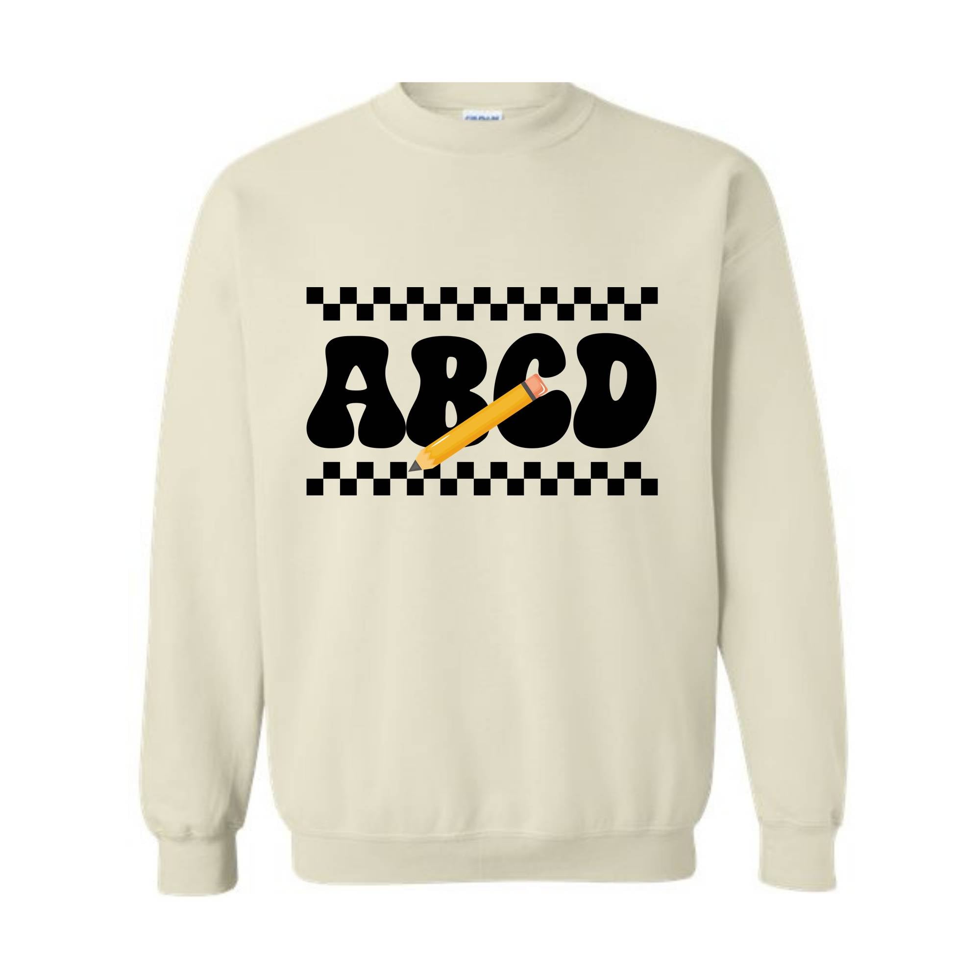 ABCD Teacher Sweatshirt, Kindergarten Teacher Sweatshirt, Teacher Gift Sweater, Teacher Squad Gift Sweatshirt, Teacher