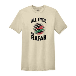 All Eyes on Rafah Shirt, Free Palestine Shirt, Peace Sign Shirt, Palestine Protest, World Peace Shirt, Gaza Palestine T-Shirt