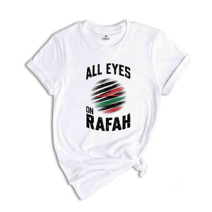 All Eyes on Rafah Shirt, Free Palestine Shirt, Peace Sign Shirt, Palestine Protest, World Peace Shirt, Gaza Palestine T-Shirt