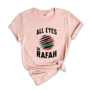 All Eyes on Rafah Shirt, Free Palestine Shirt, Peace Sign Shirt, Palestine Protest, World Peace Shirt, Gaza Palestine T-Shirt