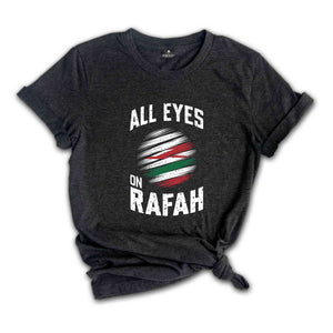 All Eyes on Rafah Shirt, Free Palestine Shirt, Peace Sign Shirt, Palestine Protest, World Peace Shirt, Gaza Palestine T-Shirt