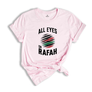 All Eyes on Rafah Shirt, Free Palestine Shirt, Peace Sign Shirt, Palestine Protest, World Peace Shirt, Gaza Palestine T-Shirt