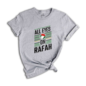 All Eyes on Rafah Shirt, Gaza Palestine T-Shirt, Free Palestine Shirt, Peace Sign Shirt, Palestine Protest, World Peace Shirt