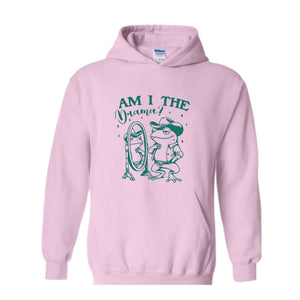 Am I The Drama Funny Frog Sweatshirt, Frog Graphic T-Shirt, Retro Sassy Tee Gift Shirt, Mental Health Hoodie, Funny Frog Lover Gift Sweater