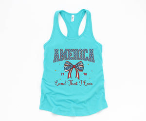 America Land That I Love Tank Top, 4th Of July Tank Top, USA Shirt, USA Tank Top, Independence Day, Fourth Of July Outfit, July 4th Tank