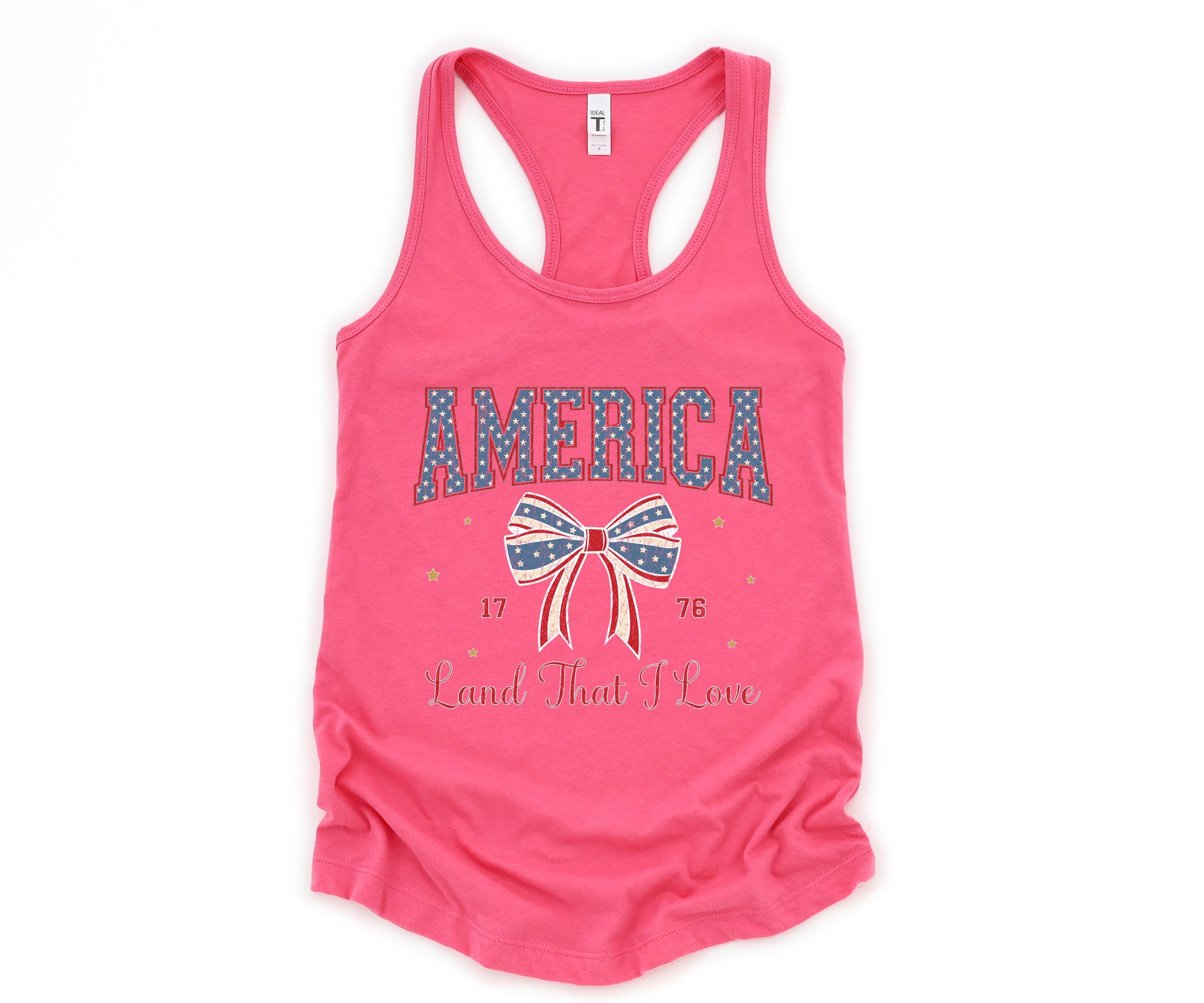 America Land That I Love Tank Top, 4th Of July Tank Top, USA Shirt, USA Tank Top, Independence Day, Fourth Of July Outfit, July 4th Tank