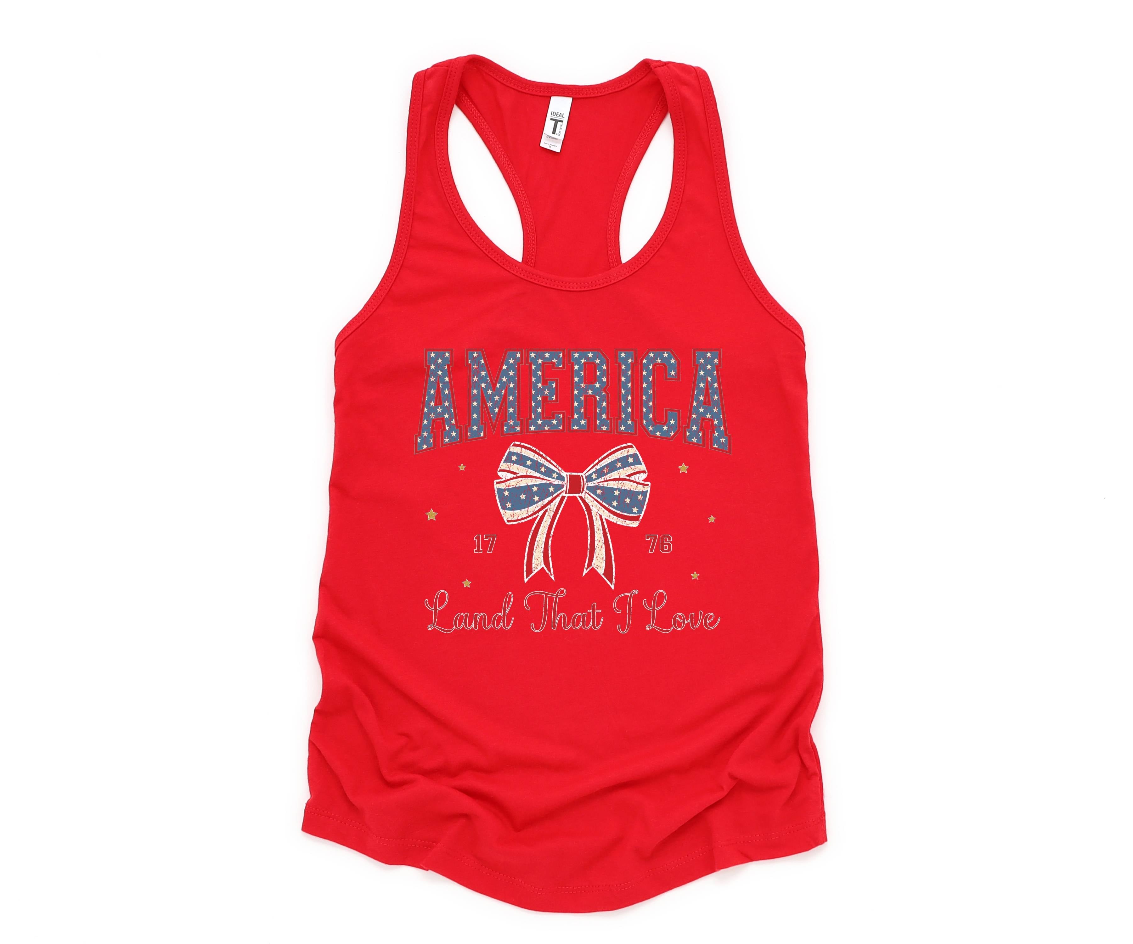 America Land That I Love Tank Top, 4th Of July Tank Top, USA Shirt, USA Tank Top, Independence Day, Fourth Of July Outfit, July 4th Tank