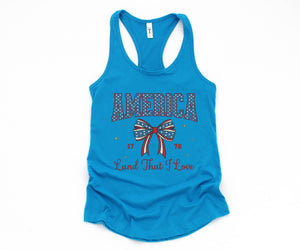 America Land That I Love Tank Top, 4th Of July Tank Top, USA Shirt, USA Tank Top, Independence Day, Fourth Of July Outfit, July 4th Tank