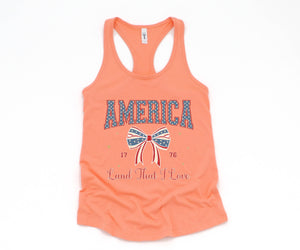 America Land That I Love Tank Top, 4th Of July Tank Top, USA Shirt, USA Tank Top, Independence Day, Fourth Of July Outfit, July 4th Tank