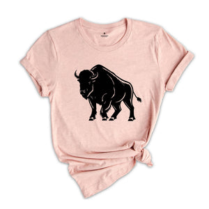 American Bison Shirt, National Park Tee, Bison Shirt, Country Shirt, Wild West Tshirt, Bison Lover Tee, The Buffalo Shirt, Bison Lover Gift