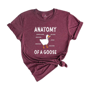Anatomy of A Goose Funny Duck Shirt, Funny Goose Shirt, Goose Lover Shirt, Funny Bird Shirt, Bonk T-Shirt
