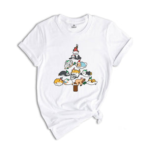 Animal Christmas Tree Shirt, Cute Christmas Shirt, Funny Animals Shirt, Farmer Christmas Shirt, Sloth Christmas Shirt