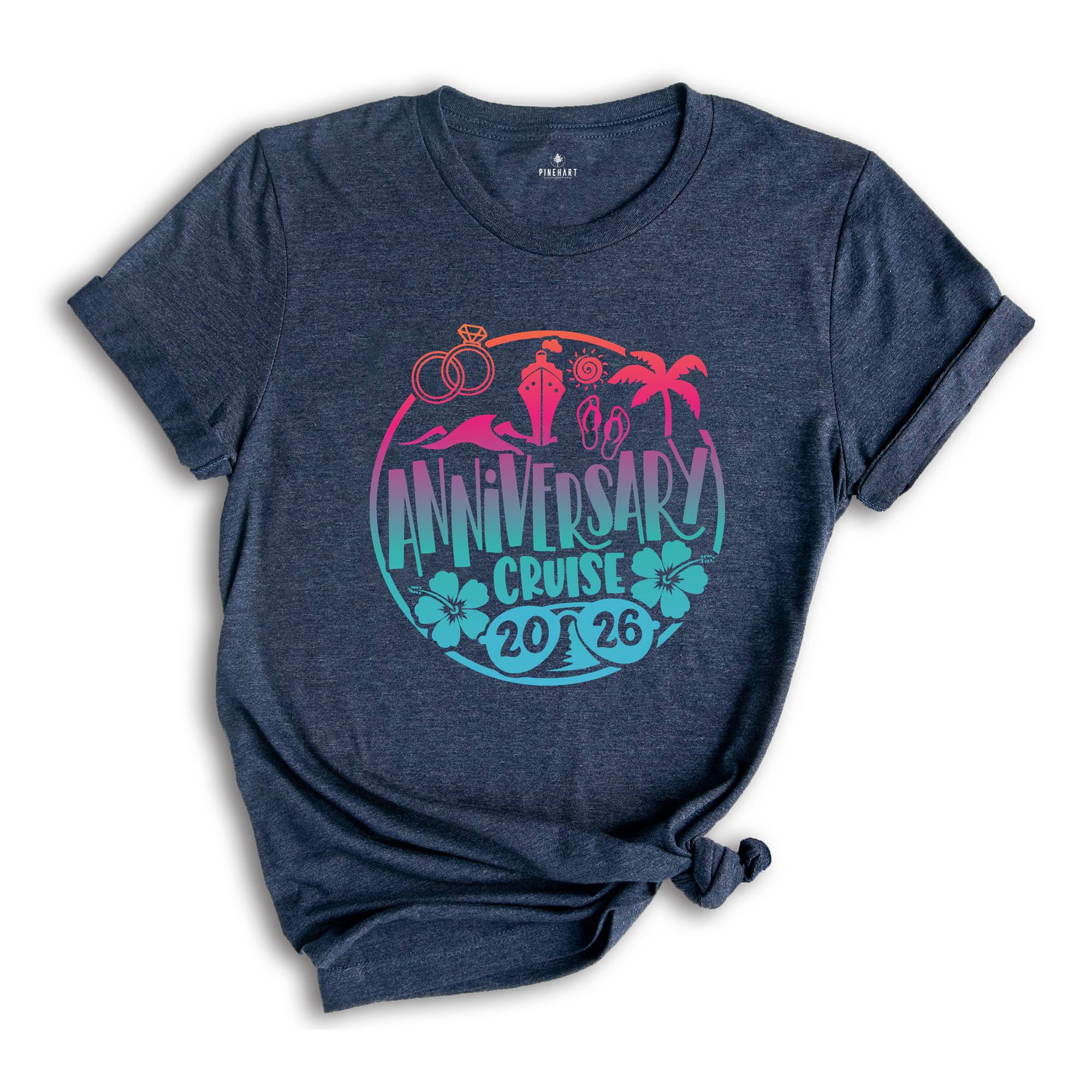 Anniversary Cruise 2026 T-Shirt, Couple Shirt, Wedding Shirt, Matching Couple Shirt, Cruise Party Tee, Summer Couple Tee