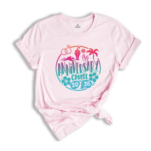 Anniversary Cruise 2026 T-Shirt, Couple Shirt, Wedding Shirt, Matching Couple Shirt, Cruise Party Tee, Summer Couple Tee