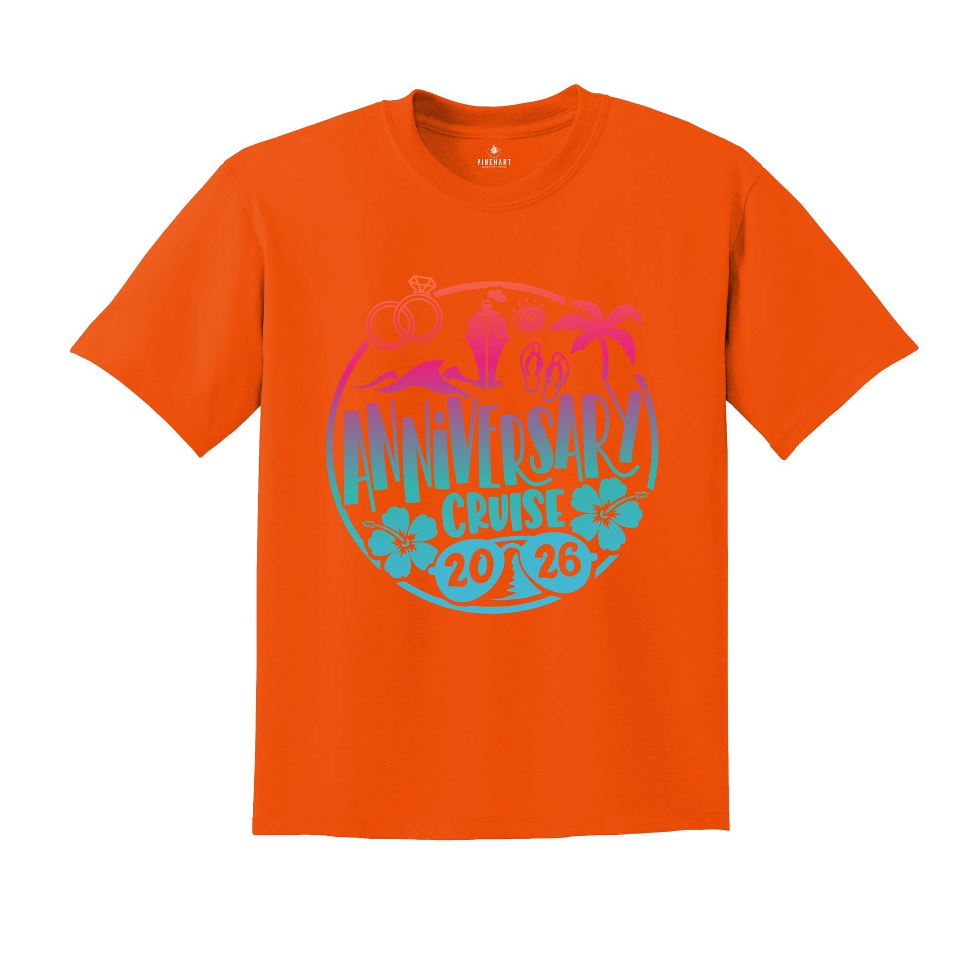 Anniversary Cruise 2026 T-Shirt, Couple Shirt, Wedding Shirt, Matching Couple Shirt, Cruise Party Tee, Summer Couple Tee