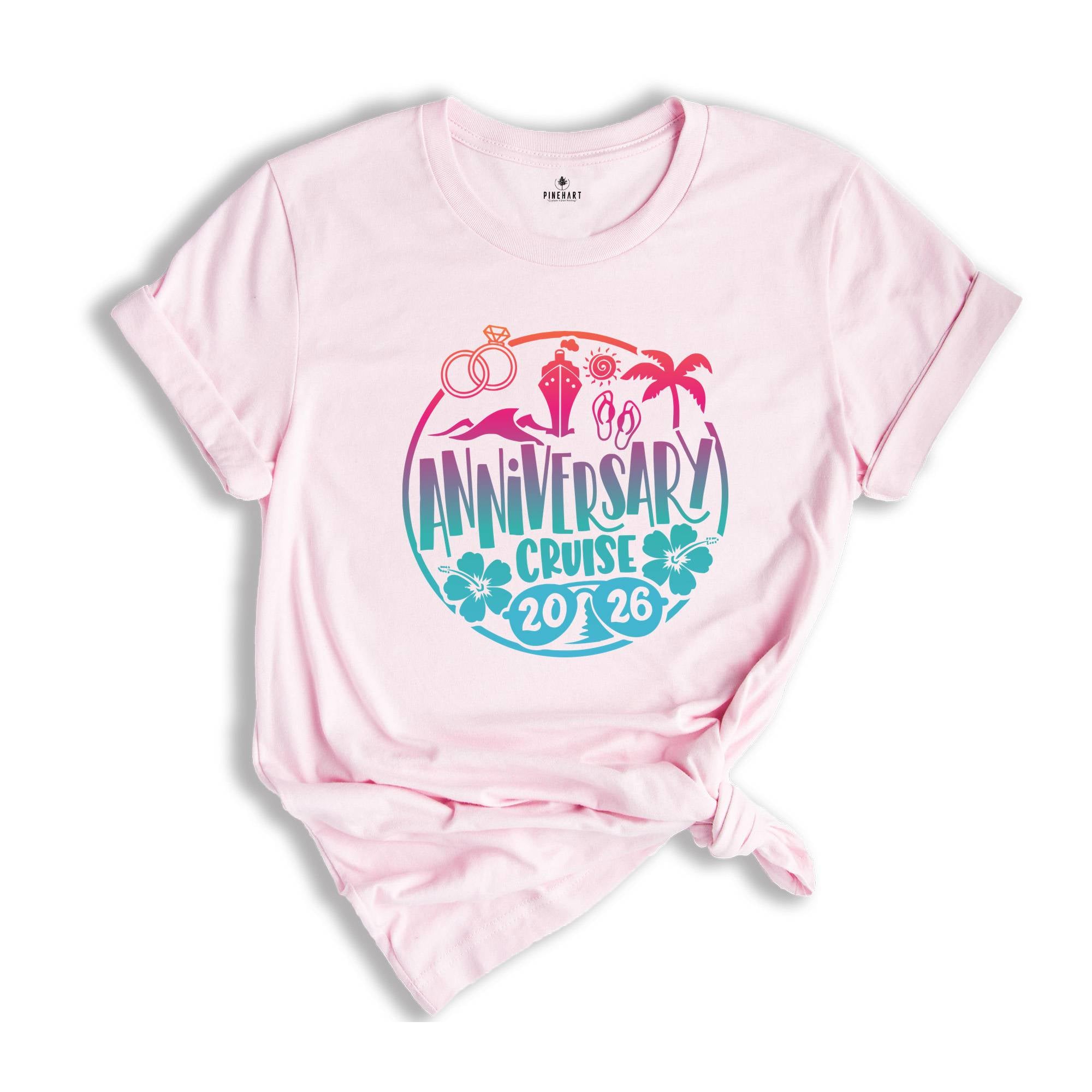 Anniversary Cruise 2026 T-Shirt, Couple Shirt, Wedding Shirt, Matching Couple Shirt, Cruise Party Tee, Summer Couple Tee