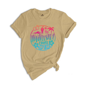 Anniversary Cruise 2026 T-Shirt, Couple Shirt, Wedding Shirt, Matching Couple Shirt, Cruise Party Tee, Summer Couple Tee