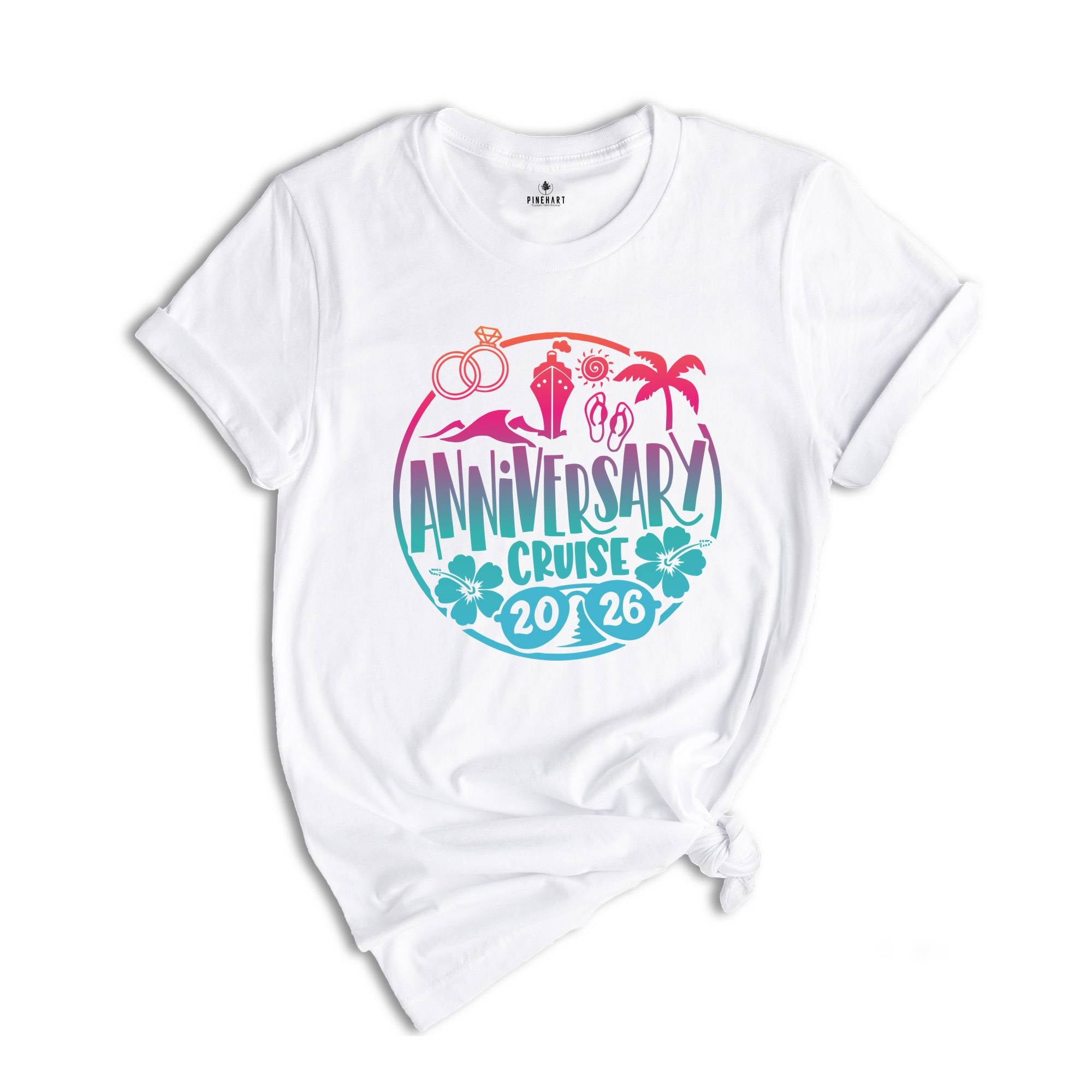 Anniversary Cruise 2026 T-Shirt, Couple Shirt, Wedding Shirt, Matching Couple Shirt, Cruise Party Tee, Summer Couple Tee