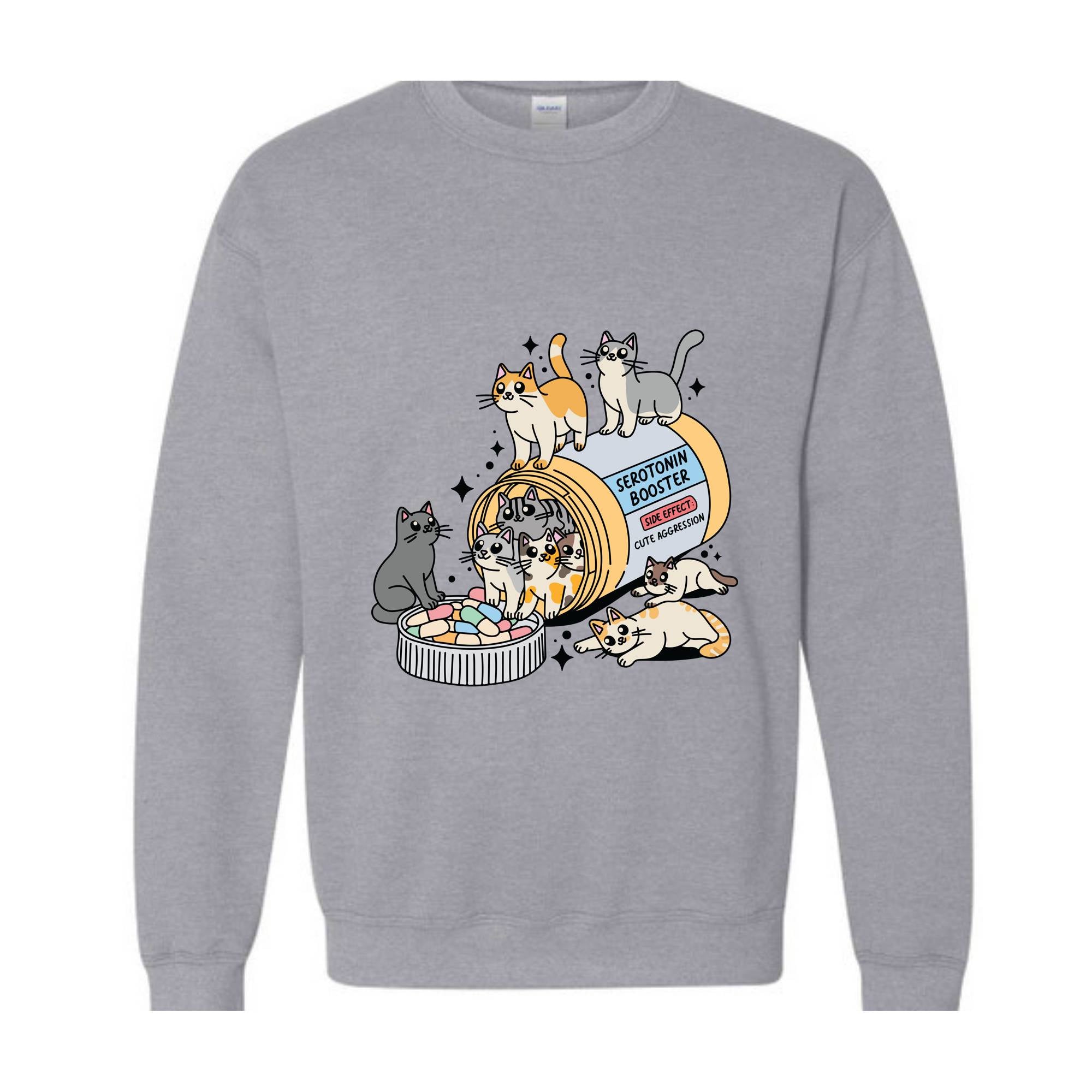 Antidepressant Cat Sweatshirt, Cute Cat Sweatshirt, Cat Owner Hoodie, Cat Lover Gifts, Therapist Sweatshirt