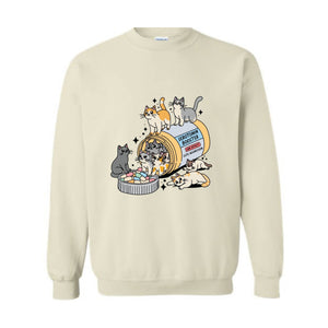 Antidepressant Cat Sweatshirt, Cute Cat Sweatshirt, Cat Owner Hoodie, Cat Lover Gifts, Therapist Sweatshirt