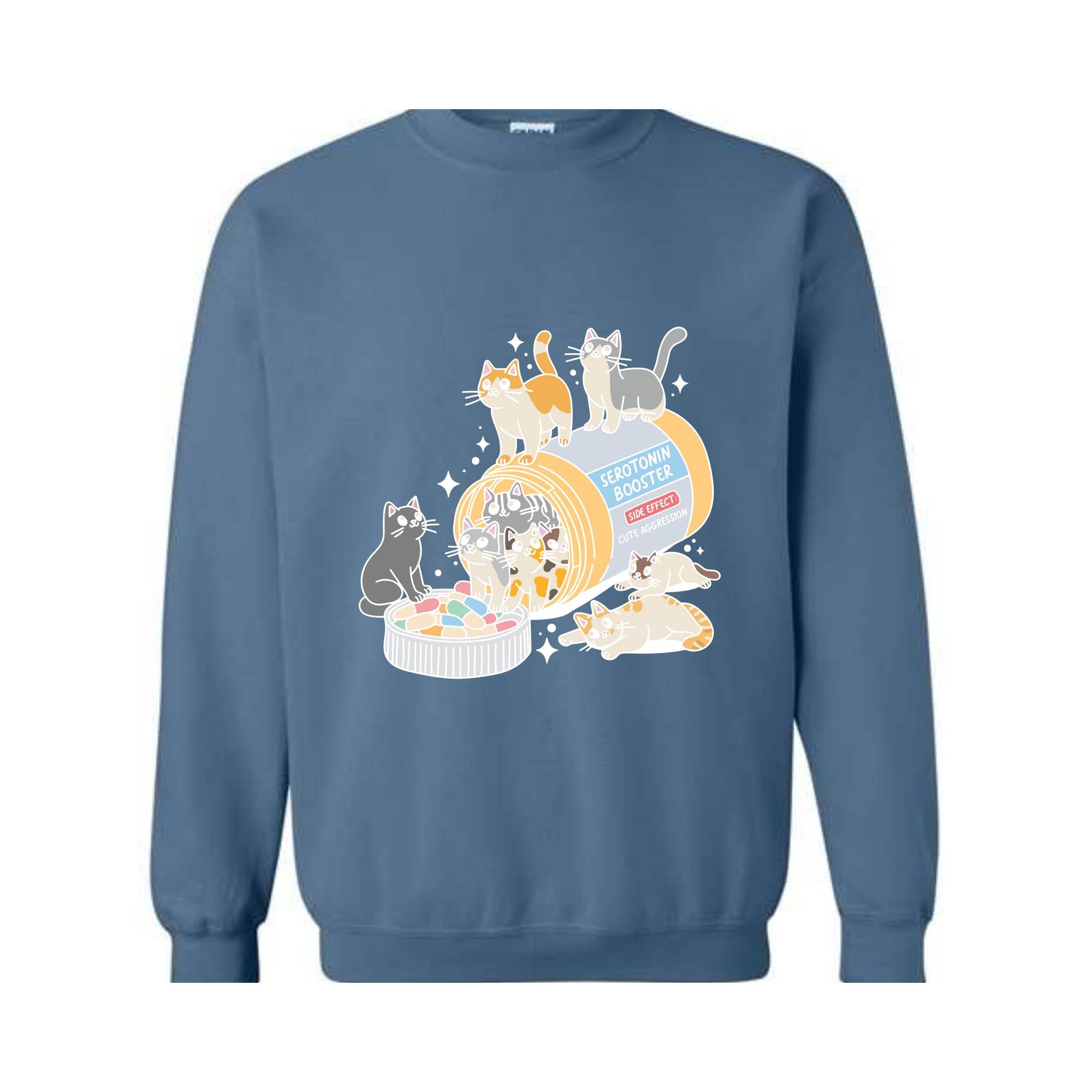 Antidepressant Cat Sweatshirt, Cute Cat Sweatshirt, Cat Owner Hoodie, Cat Lover Gifts, Therapist Sweatshirt