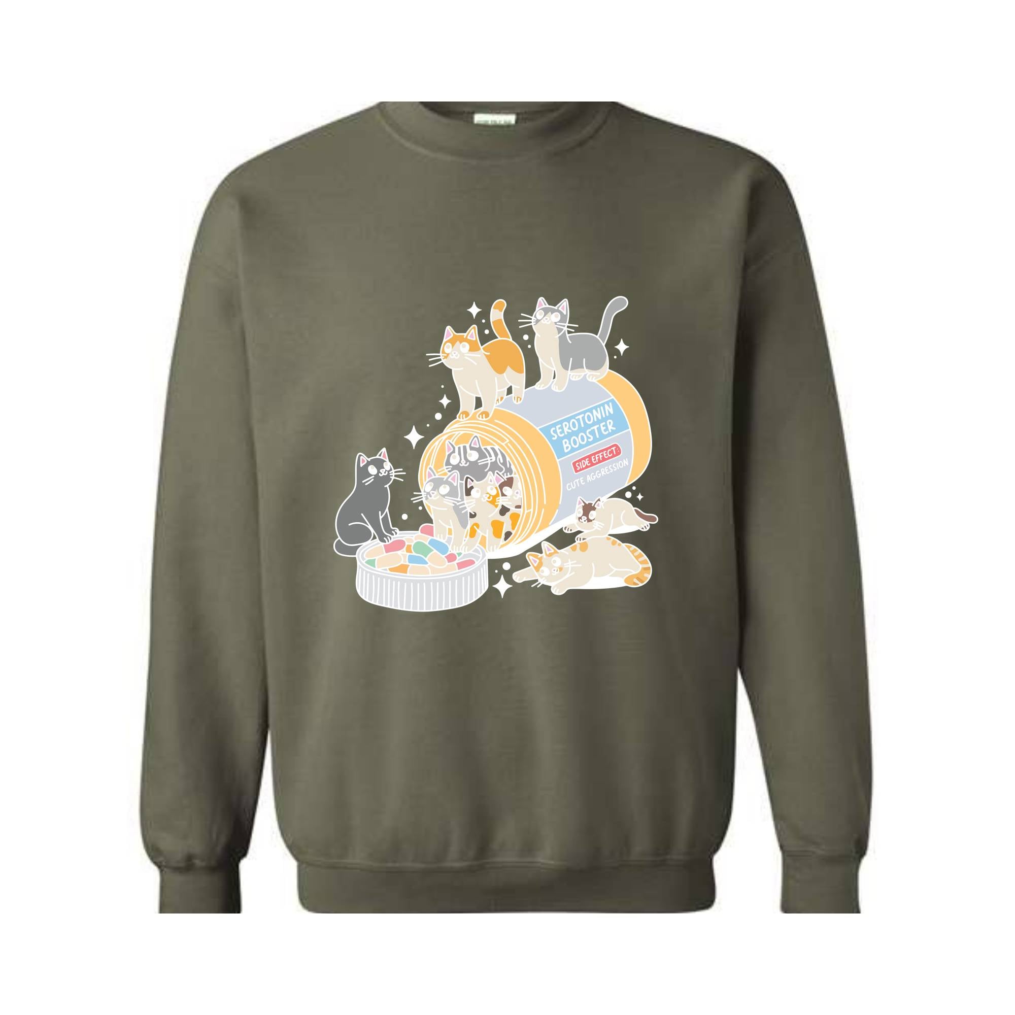 Antidepressant Cat Sweatshirt, Cute Cat Sweatshirt, Cat Owner Hoodie, Cat Lover Gifts, Therapist Sweatshirt