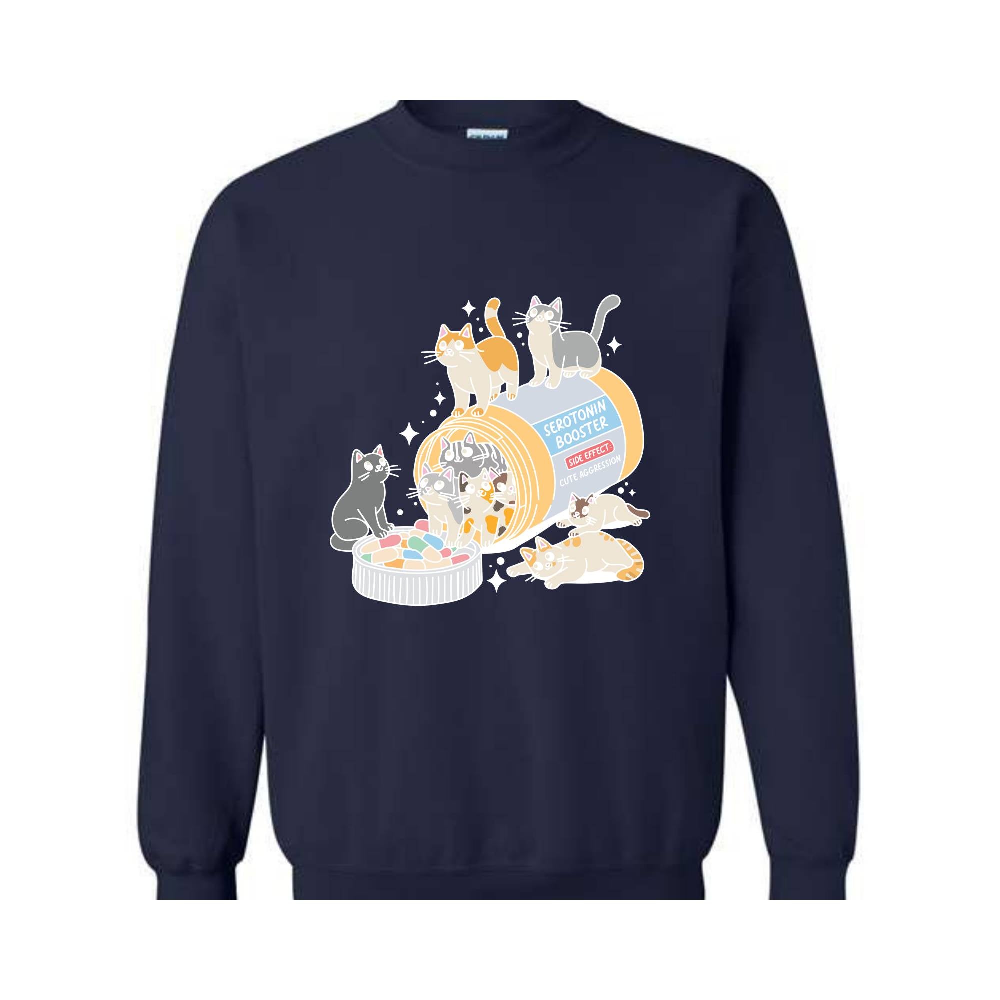 Antidepressant Cat Sweatshirt, Cute Cat Sweatshirt, Cat Owner Hoodie, Cat Lover Gifts, Therapist Sweatshirt