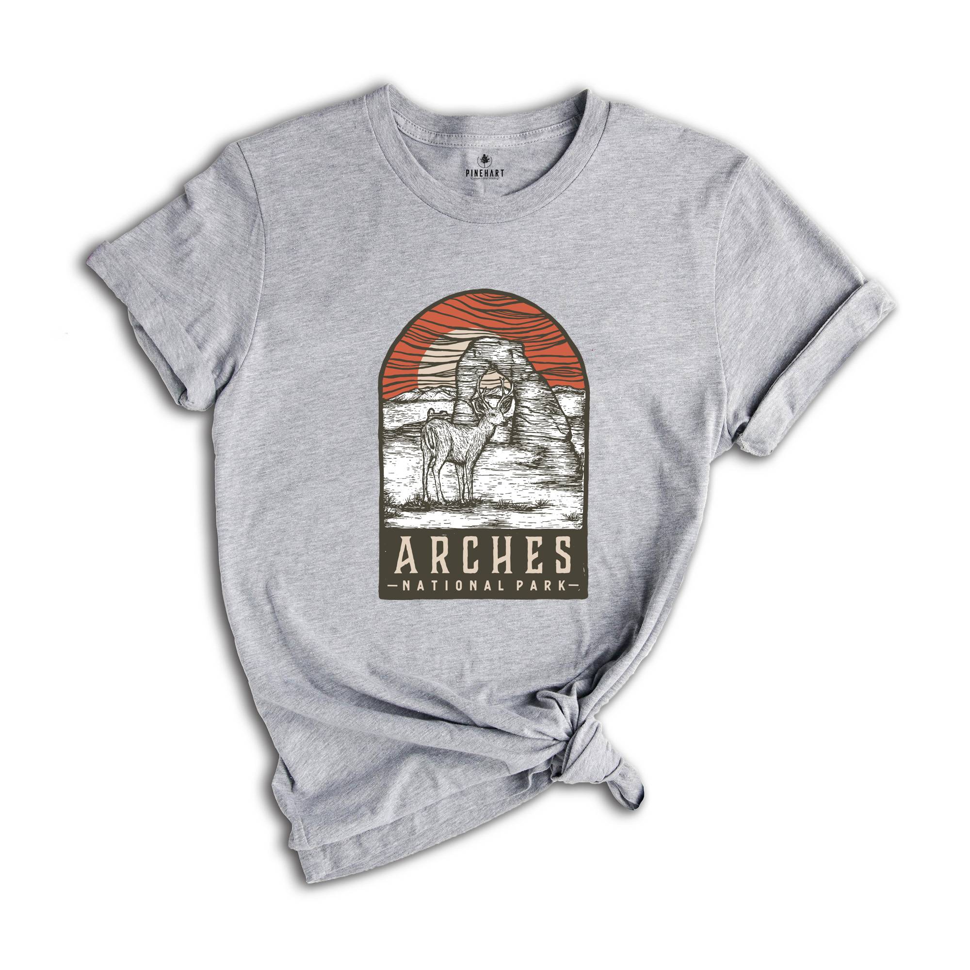 Arches National Park Shirt, Arches National Park Deer Shirt, Arches National Park Camping Shirt, Adventure Lover Shirt