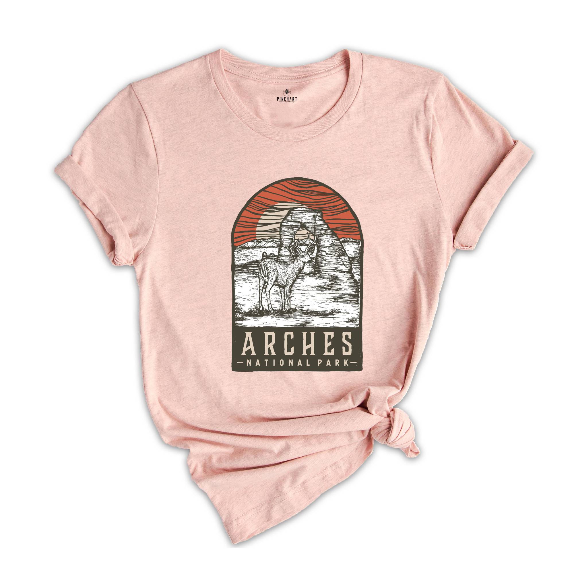 Arches National Park Shirt, Arches National Park Deer Shirt, Arches National Park Camping Shirt, Adventure Lover Shirt