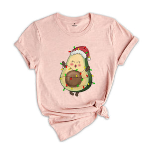 Avocado Christmas Shirt, Christmas Lights Shirt, Cute Christmas Tee, Christmas Gifts, Funny Christmas Shirt, New Year Tee