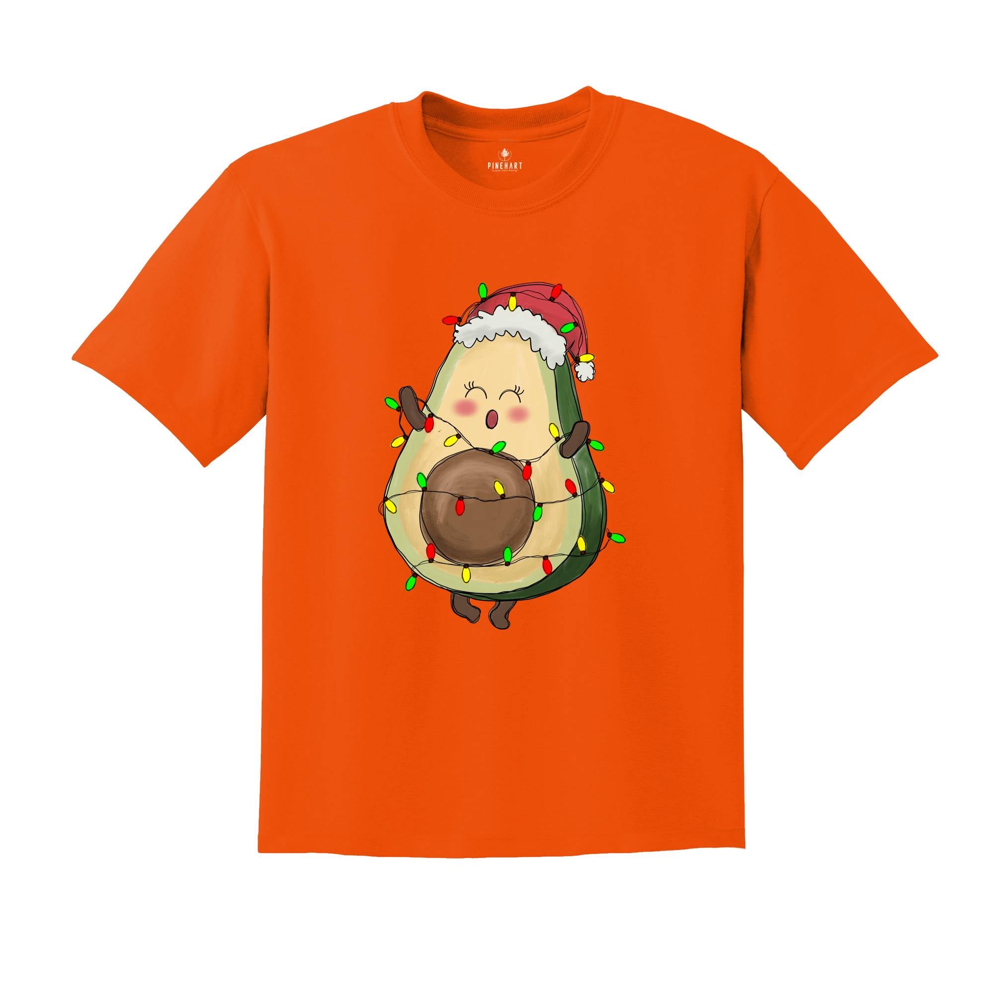 Avocado Christmas Shirt, Christmas Lights Shirt, Cute Christmas Tee, Christmas Gifts, Funny Christmas Shirt, New Year Tee