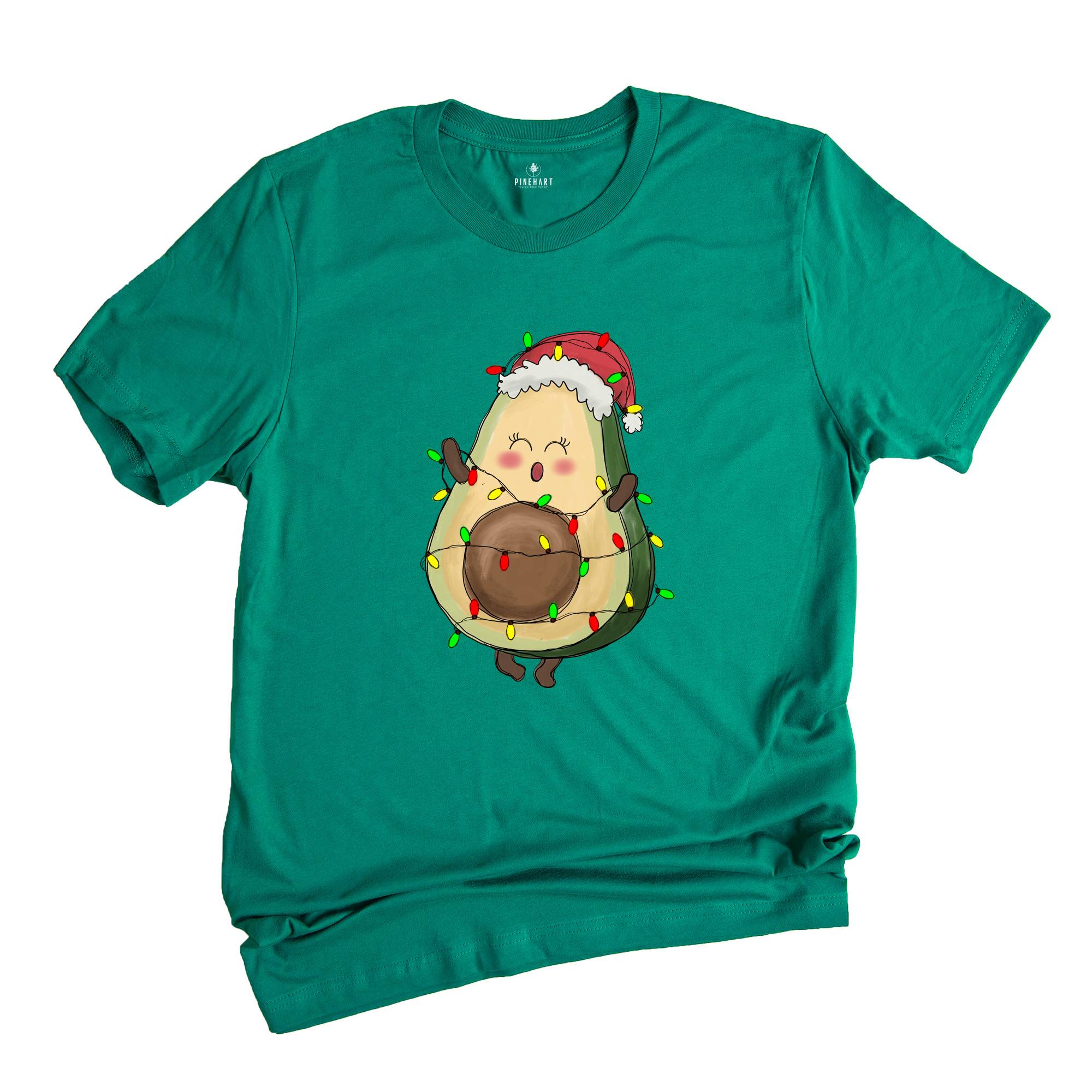 Avocado Christmas Shirt, Christmas Lights Shirt, Cute Christmas Tee, Christmas Gifts, Funny Christmas Shirt, New Year Tee