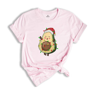 Avocado Christmas Shirt, Christmas Lights Shirt, Cute Christmas Tee, Christmas Gifts, Funny Christmas Shirt, New Year Tee