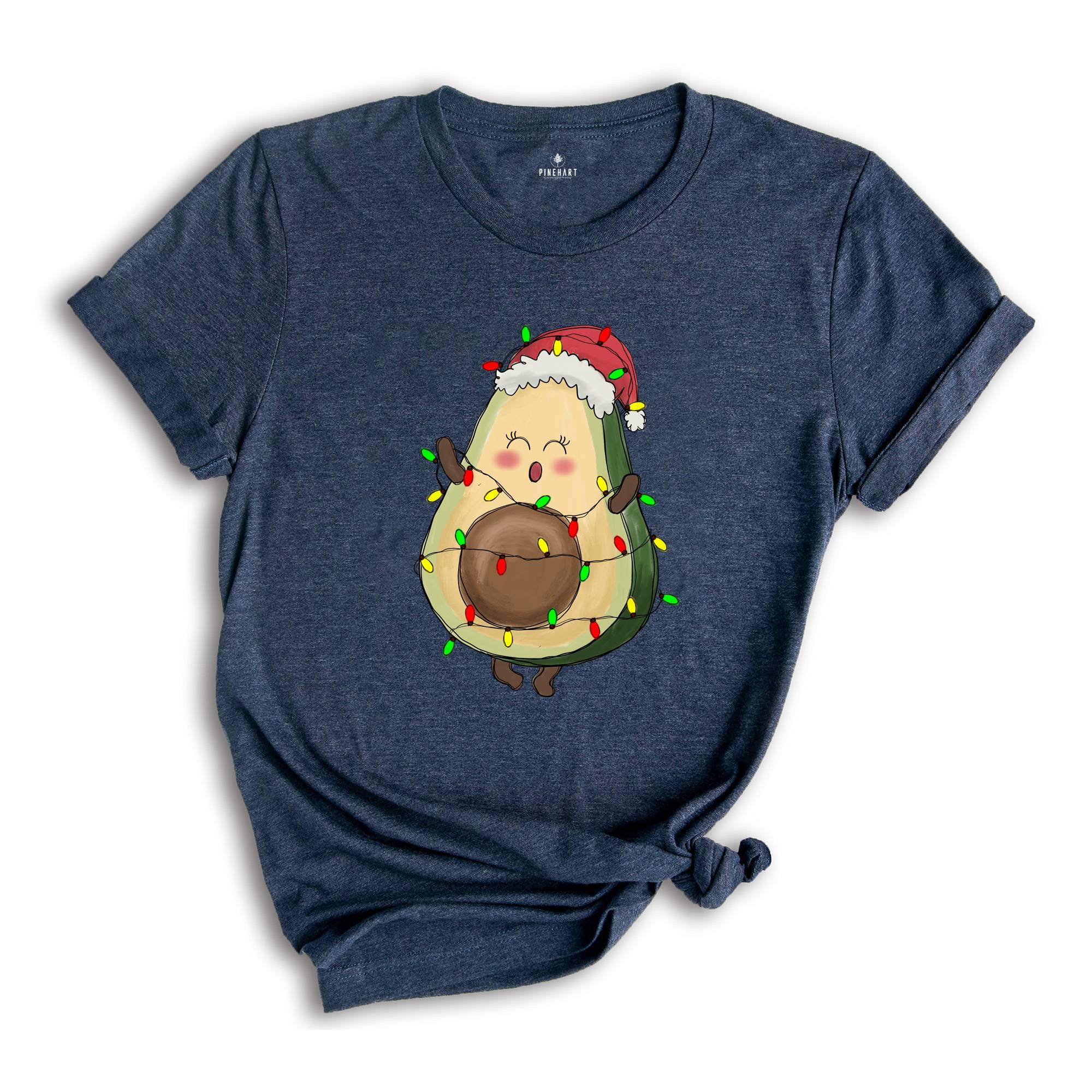 Avocado Christmas Shirt, Christmas Lights Shirt, Cute Christmas Tee, Christmas Gifts, Funny Christmas Shirt, New Year Tee