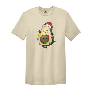 Avocado Christmas T-shirt, Vegan Christmas Shirt, Funny Christmas Tee, Christmas Gift, Avocado Santa Costume, Xmas Pajamas