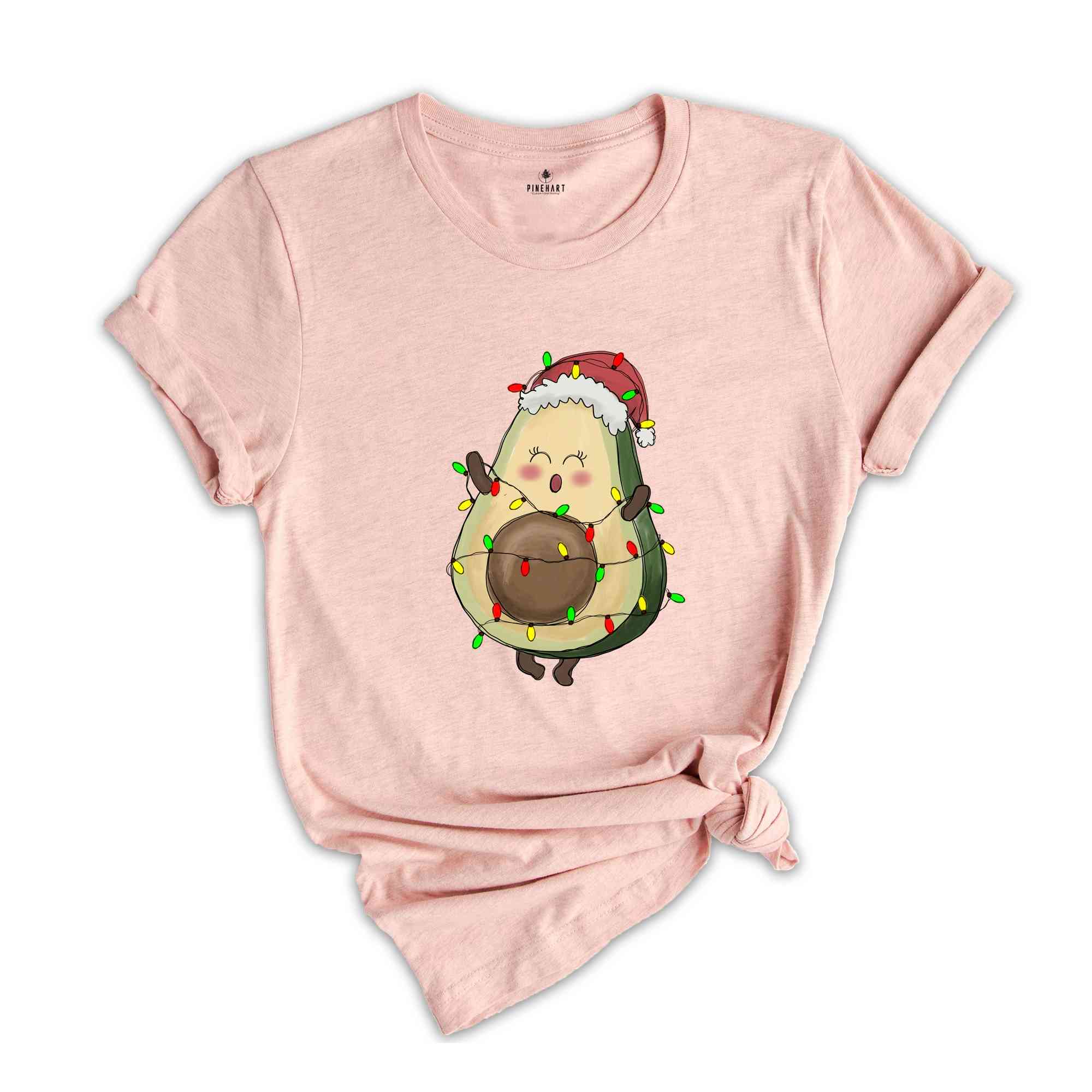Avocado Christmas T-shirt, Vegan Christmas Shirt, Funny Christmas Tee, Christmas Gift, Avocado Santa Costume, Xmas Pajamas