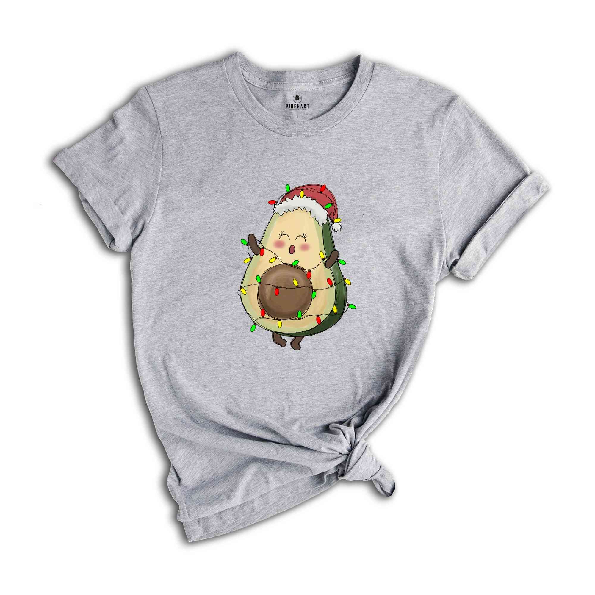 Avocado Christmas T-shirt, Vegan Christmas Shirt, Funny Christmas Tee, Christmas Gift, Avocado Santa Costume, Xmas Pajamas