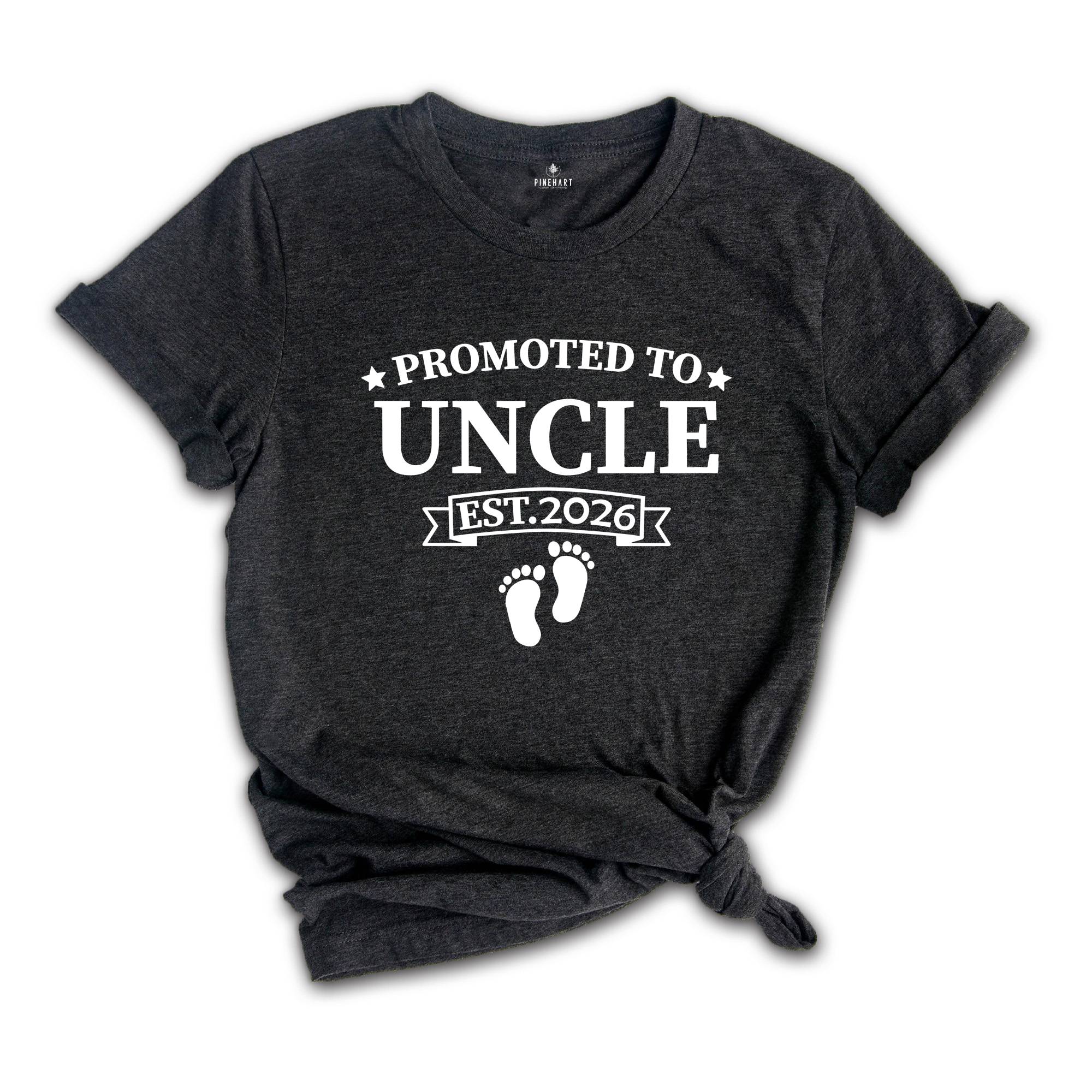 Baby Announcement, Promoted to Auntie, Promoted to Uncle Est. 2026, New Aunt Shirt, New Uncle Shirt, Pregnancy Reveal, Baby Reveal Shirts