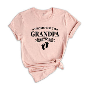 Baby Announcement, Promoted to Grandma, Promoted to Grandpa Est. 2026, New Grandma Shirt, New Grandpa Shirt, Pregnancy Reveal