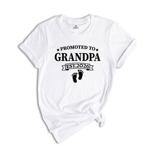 Baby Announcement, Promoted to Grandma, Promoted to Grandpa Est. 2026, New Grandma Shirt, New Grandpa Shirt, Pregnancy Reveal