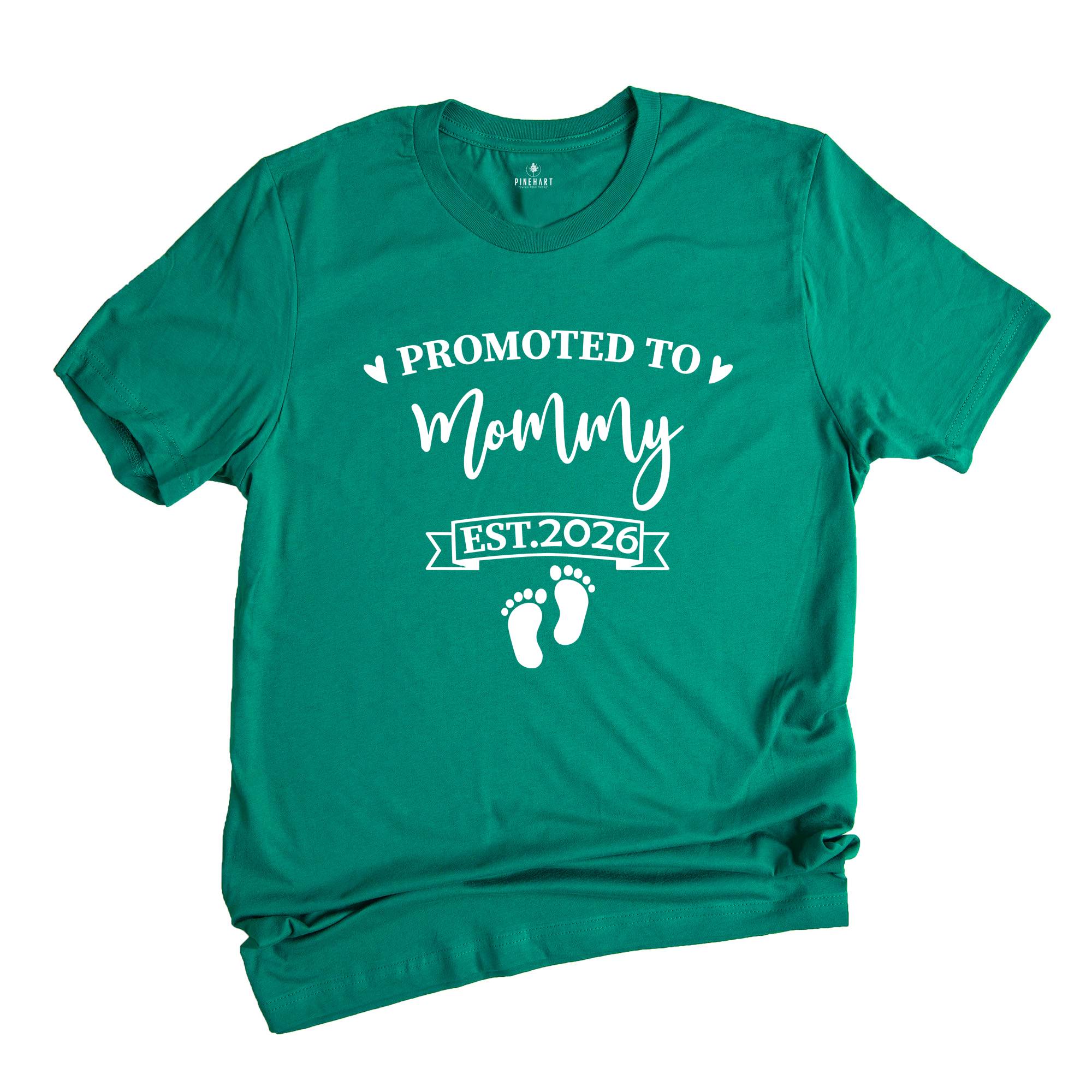 Baby Announcement, Promoted to Mommy and Daddy Est 2026, New Mother Shirt, New Father Shirt, New Parents Shirt, New Mommy Tee