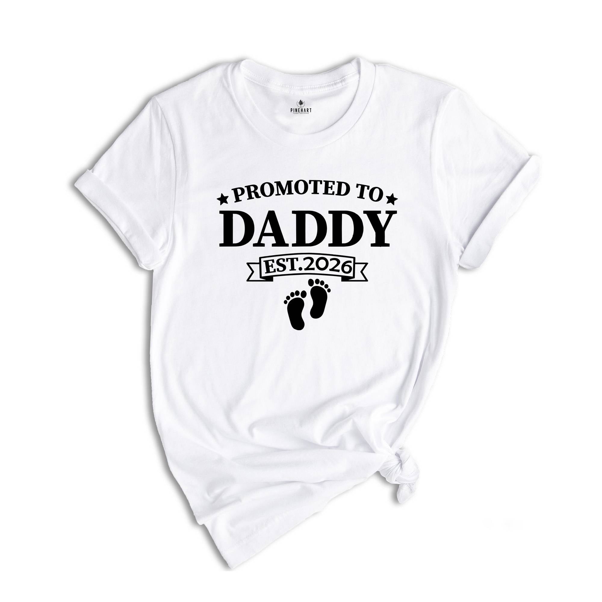Baby Announcement, Promoted to Mommy and Daddy Est 2026, New Mother Shirt, New Father Shirt, New Parents Shirt, New Mommy Tee