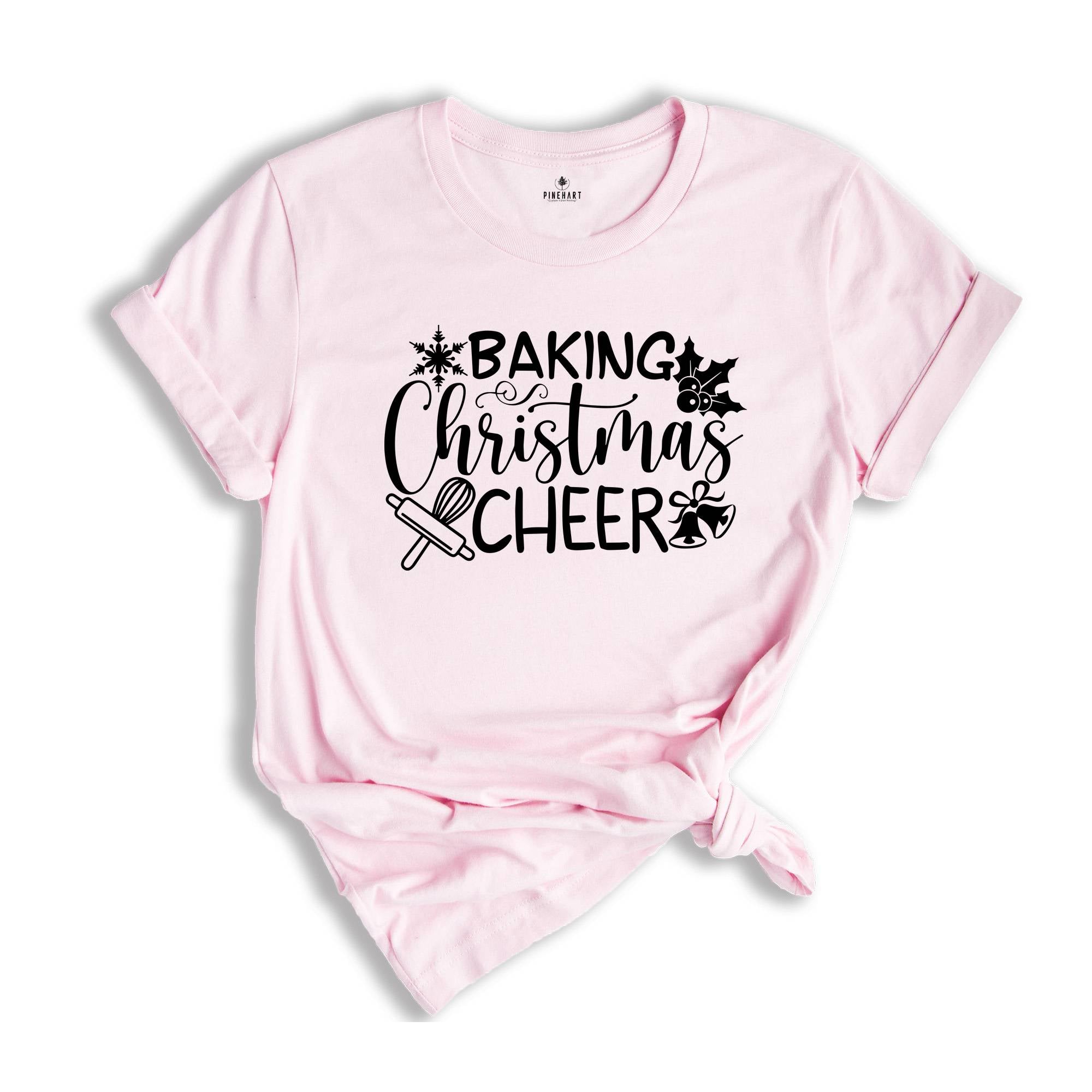 Baking Christmas Cheer T-Shirt, Christmas Party Shirt, Baker Tester Tee, Baking Team Costume, Baker Gift, Christmas Squad Outfit