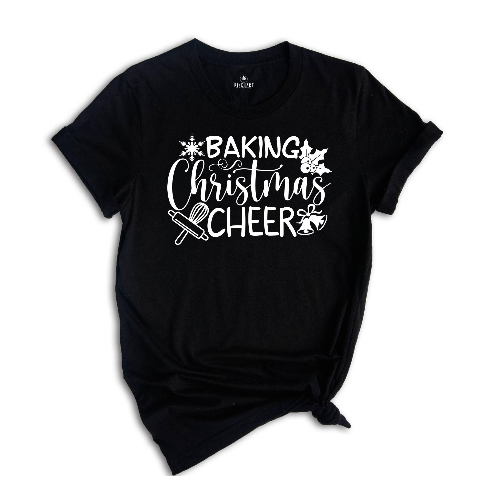 Baking Christmas Cheer T-Shirt, Christmas Party Shirt, Baker Tester Tee, Baking Team Costume, Baker Gift, Christmas Squad Outfit