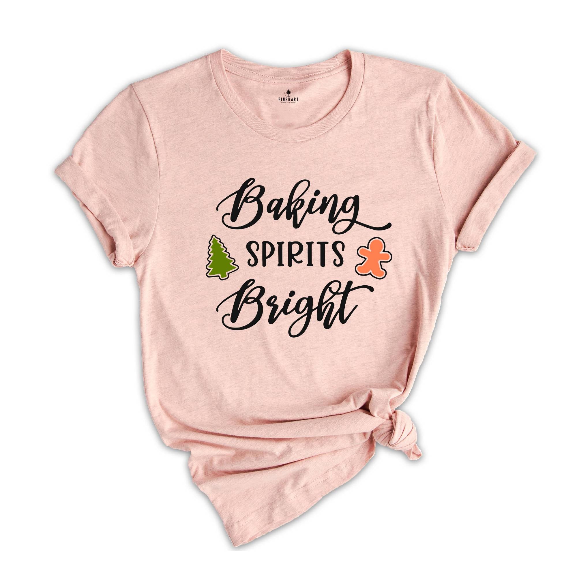 Baking Spirit Bright Shirt, Christmas Baking, Holiday Baking Team, Christmas Shirts, Christmas Pajamas, Christmas Food Shirt, Christmas Gift