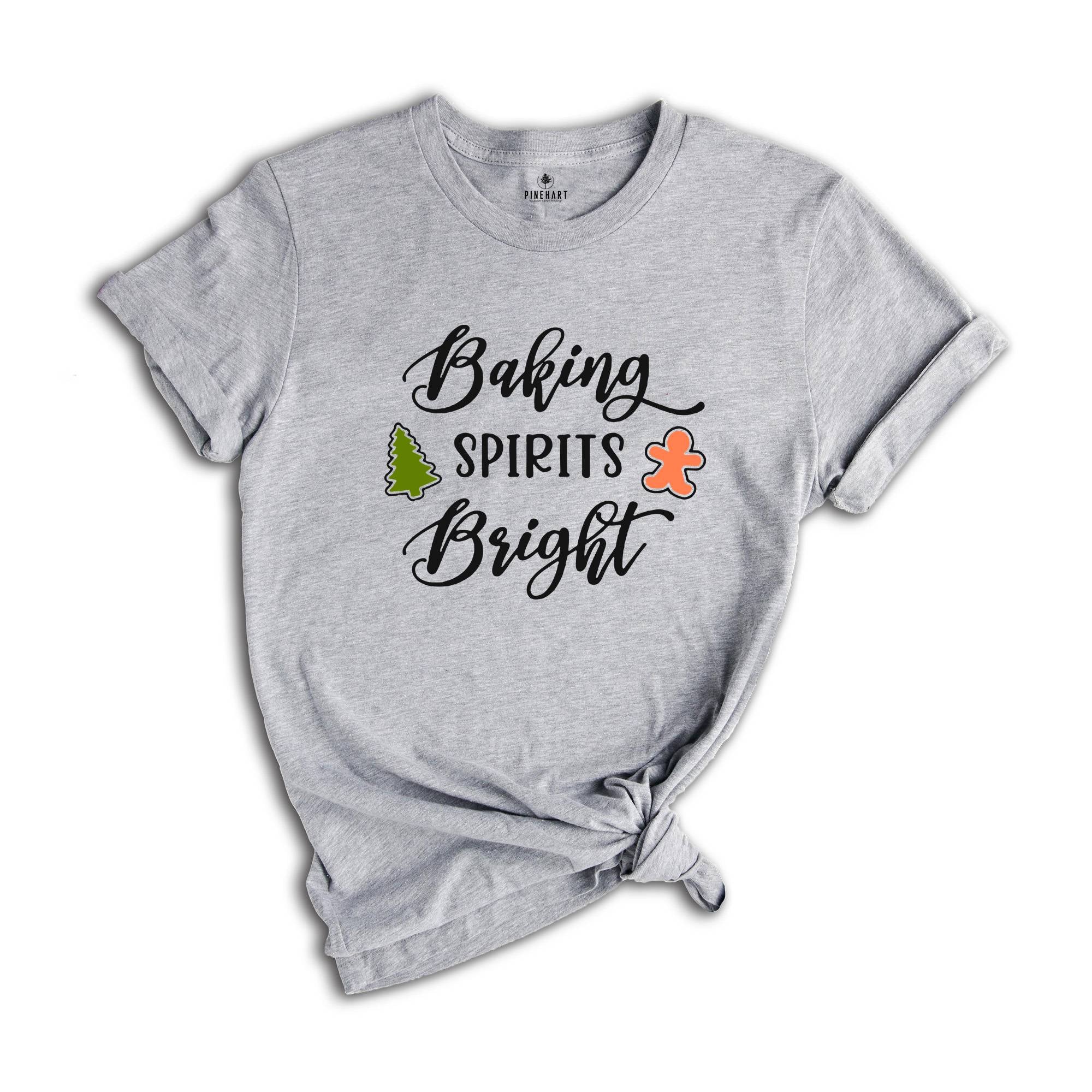 Baking Spirit Bright Shirt, Christmas Baking, Holiday Baking Team, Christmas Shirts, Christmas Pajamas, Christmas Food Shirt, Christmas Gift