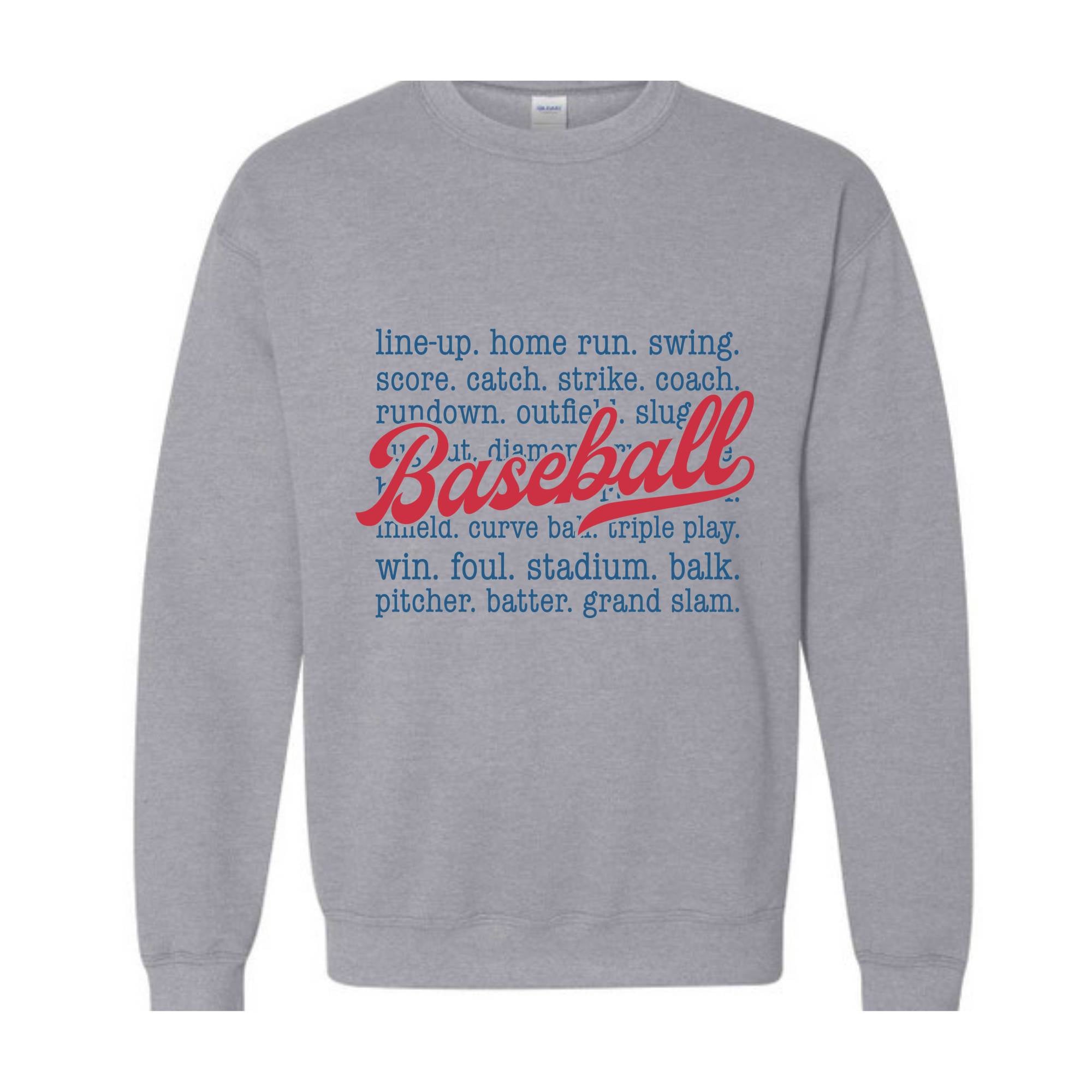 Baseball Sweatshirt, Baseball Game Day Sweatshirt, Baseball Game Day Sweatshirt for Women, Sports Mom Sweatshirt, Gameday Sweatshirt